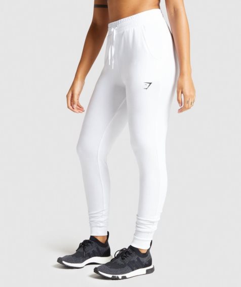 Women's Gymshark Pippa Training Jogger White | NZ 6TWJKZ